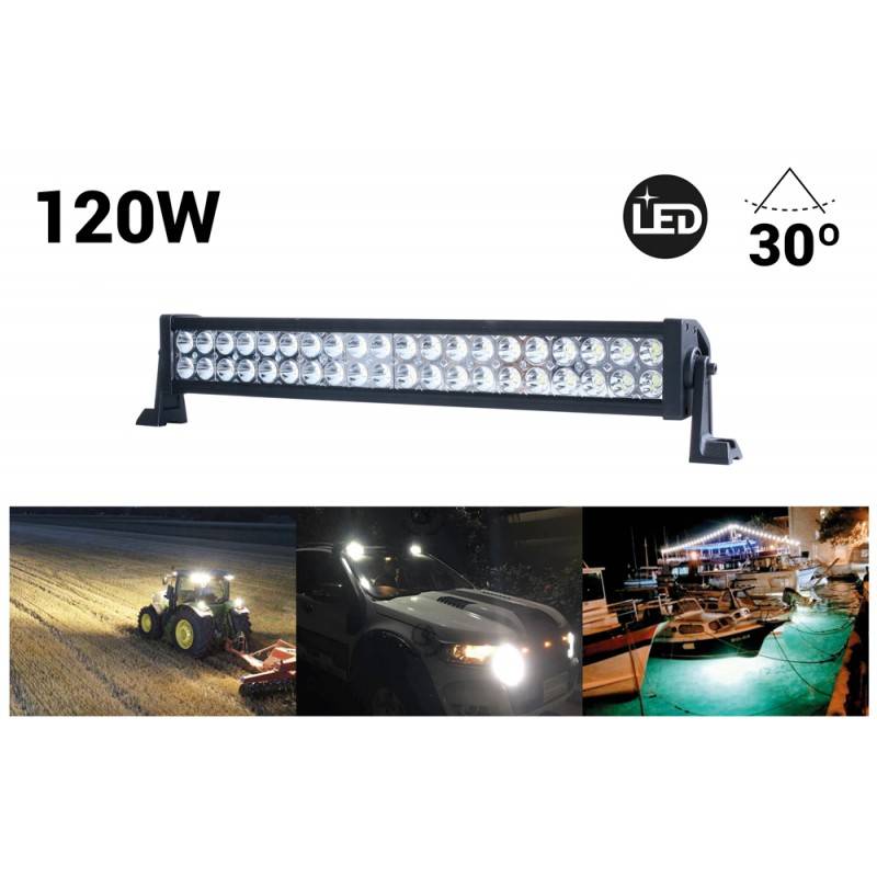 LED-Bar Leiste  Off-Road 120W 132000Lm  Geschlossener Winkel