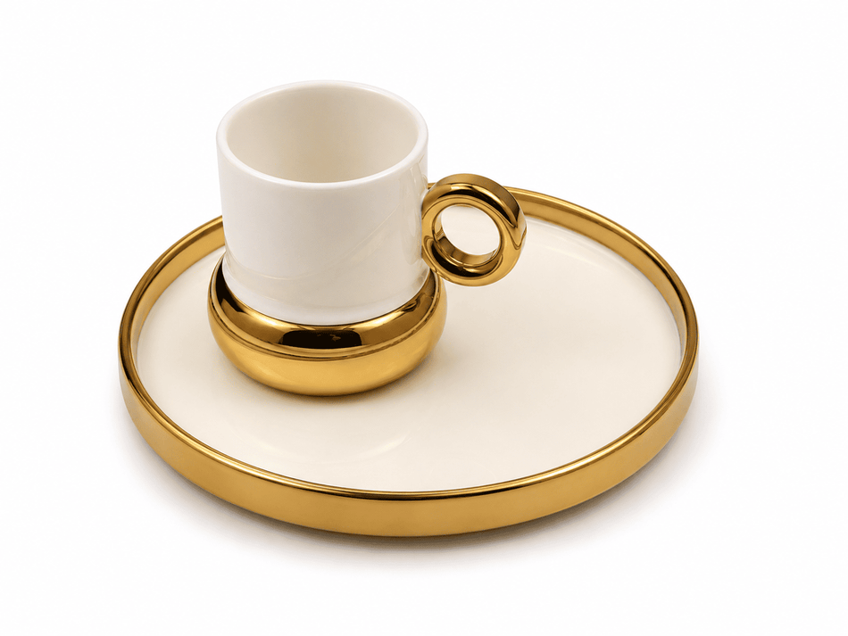 6er Set Kaffee Tassen Untertassen
