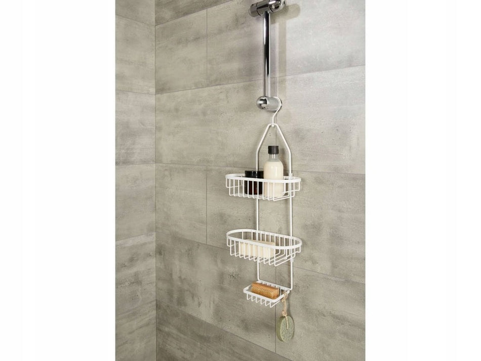 Livarno Duschregal Metall Regal für Bad Badregal weiß