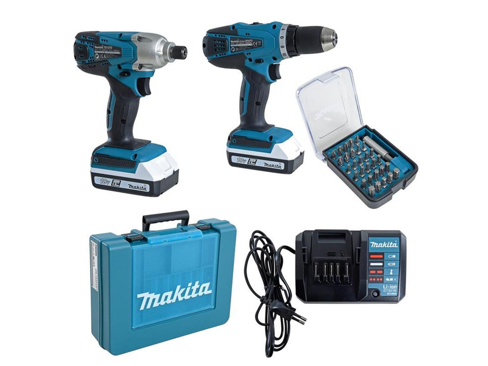 Makita Akkuschrauber + Schlagschrauber Bits-Set 18V - DK18354X1