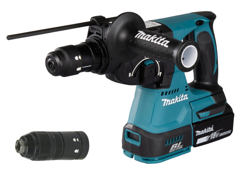 Makita Akku Kombihammer Bohrhammer 18V DHR243Z Bohrmaschine Sologerät mit wechselbarem Bohrfutter