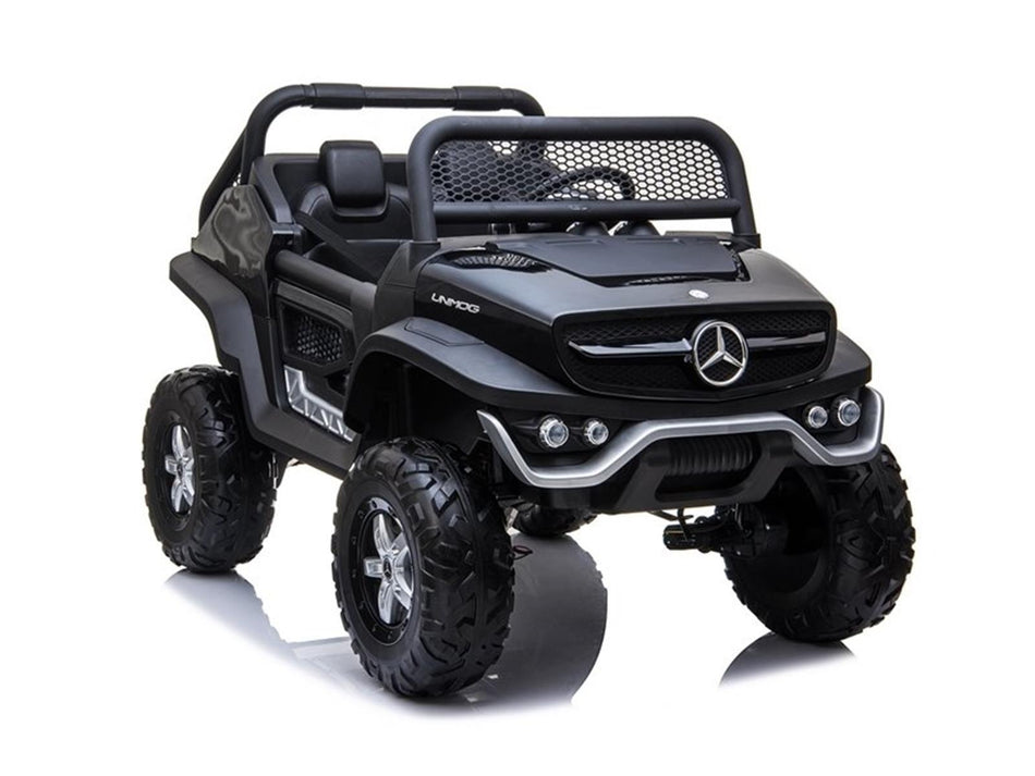 Mercedes UNIMOG Geländewagen 4x4 Allrad Kinderauto mit Display + Fernbedienung