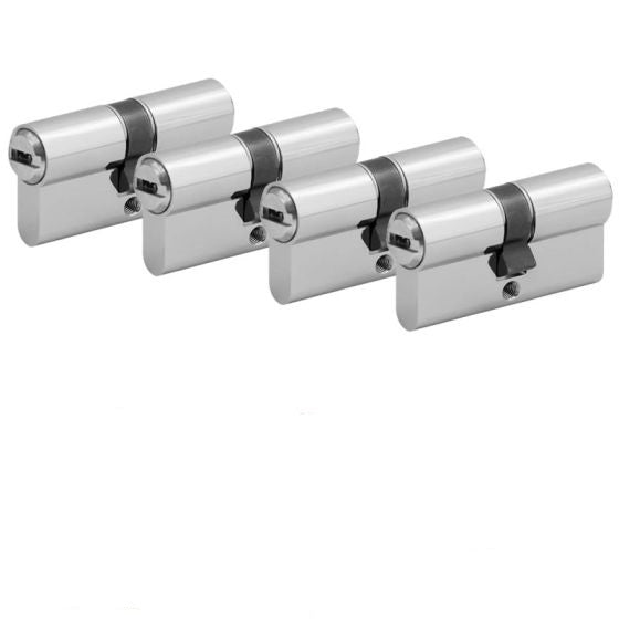 4  rer SET  Profilzylinder Türzylinder 80 mm