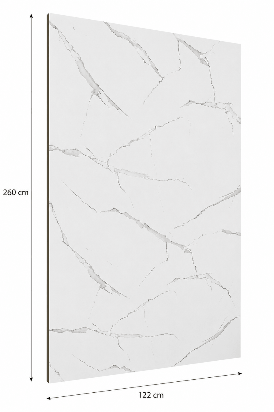 Wandpaneele Wandverkleidung Wandplatten PVC Marmoroptik Hochglanz  260 x 122 cm 01312