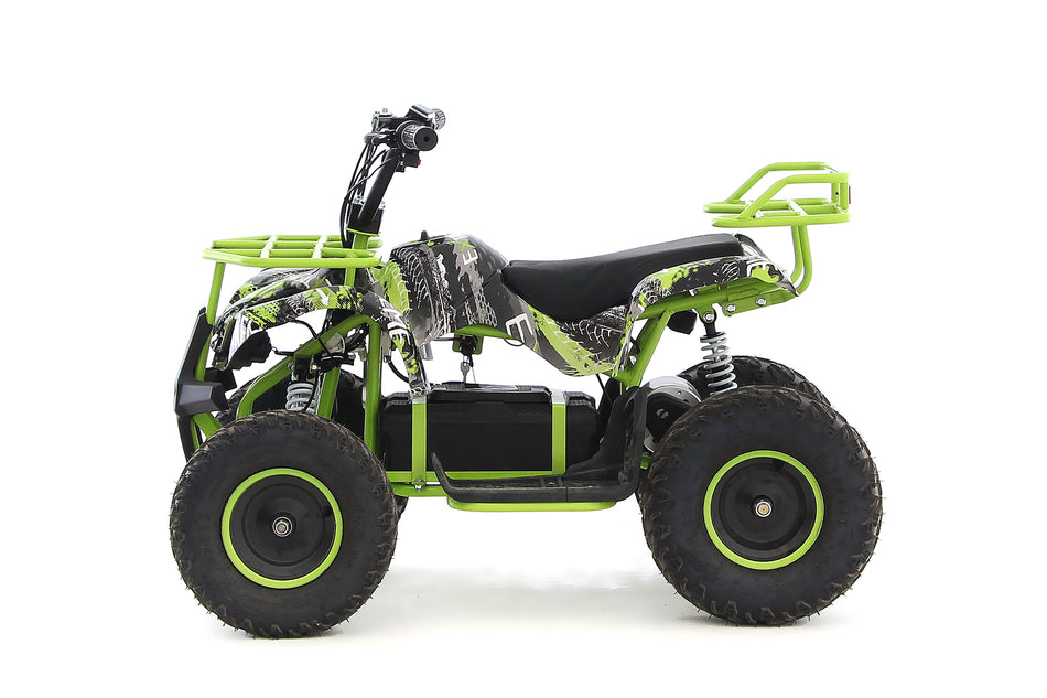 UltraMotors 1000W - 48V Kinder E-Quad 6-25 km/h Racing-green