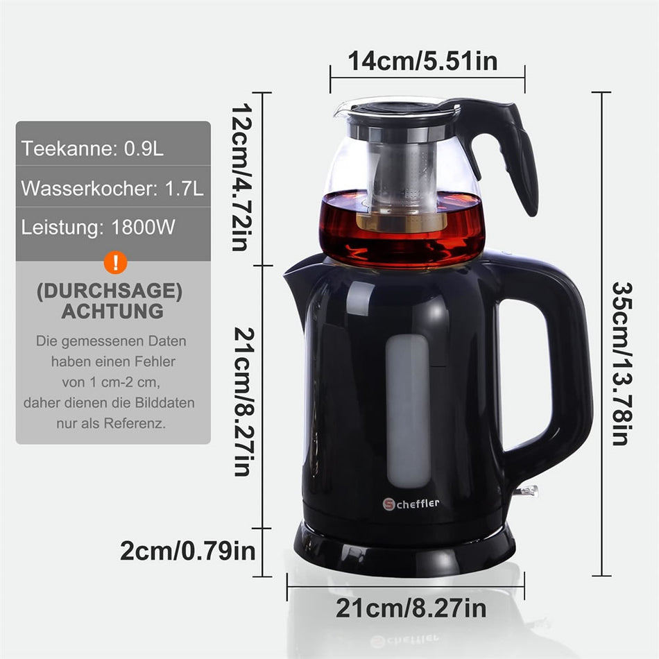 1800W Elektrische Teekocher Caymatik Samowar 2.6L Wasserkocher