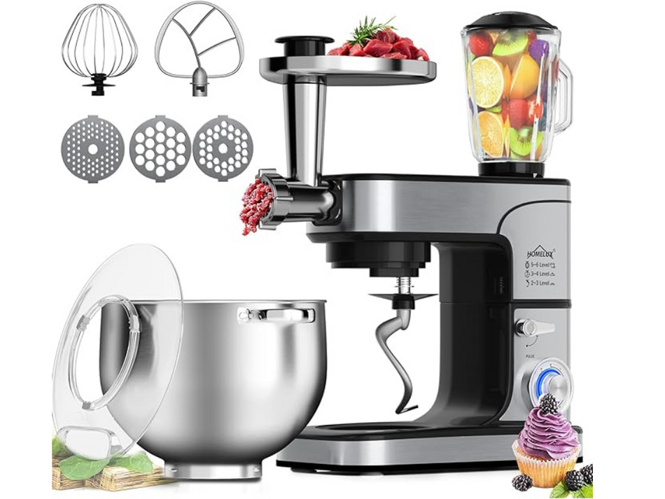 Homelux Küchenmaschine Teigmaschine Knetmaschine Multifunktional 2500W 12 L