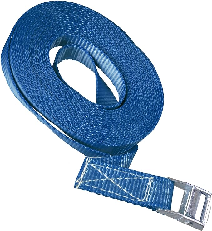 Stahlkaiser Spanngurt blau mit Klemmschloss 6m x 25mm max. 400 kg