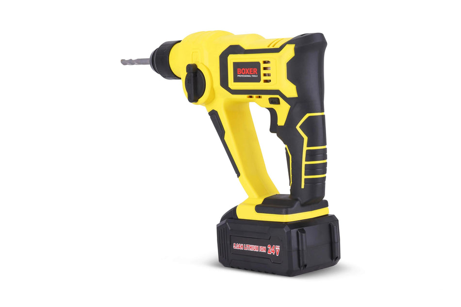 BOXER Akku Bohrhammer Bohrmaschine 24V 2x Akku