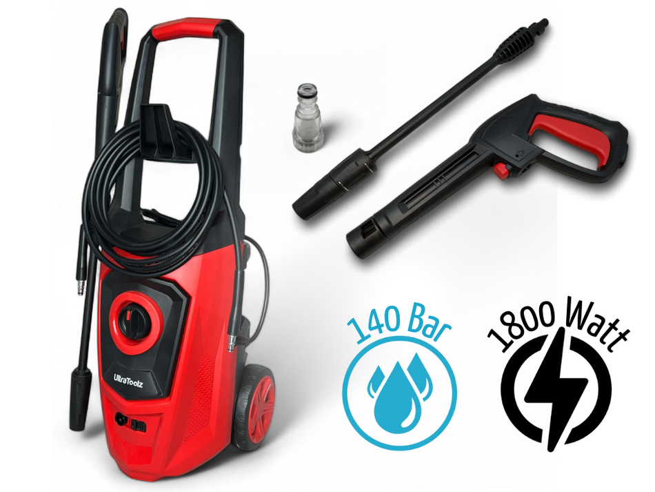 Flächenreiniger Hochdruckreiniger 1800W 140Bar 390 l/h Autowäsche