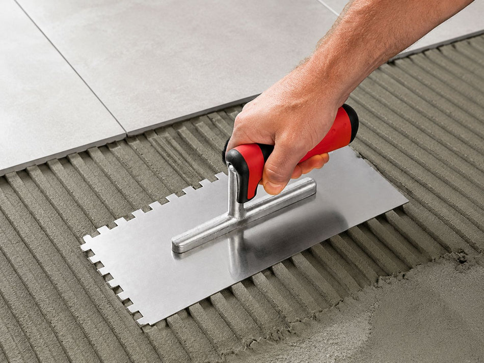 Glättekelle Zahnkelle 280 x 130 mm 8x8 mm  0,7mm