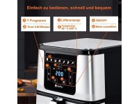 Schefler Airfryer XXL Heißluftfritteuse 12L...