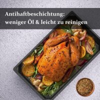 Antihaftbeschichtete Auflaufform Backform für Multigrill 335c235mm