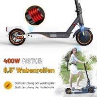 E Scooter E Roller 400W mit Straßenzulassung 20kmh 30km Reichweite