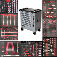ULTRATOOLZ Werkstattwagen befüllt mit Werkzeug 8/8 +...