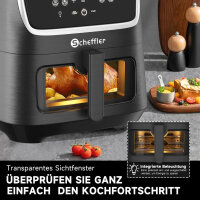 Heißluftfriteuse 5,5L XXL Airfryer Friteuse Fritteusen 1800W