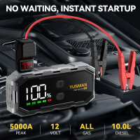 YUSMAN Starthilfe Powerbank 6000A 12V Car Starthilfe...