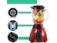 Standmixer Smoothie Frucht Maker Cocktail Mixer Blender Glas 1,5l