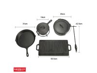 Pfannen-Schmortopf-Set Dutch Oven Set 7-teilig