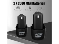 Mini Kettensäge 4" Zoll mit 2x Akku Akkusäge Motorsäge Handsäge