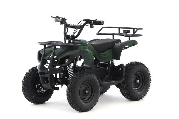 UltraMotors 1000W - 48V Kinder E-Quad 6-25 km/h Military-green