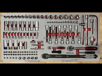 ULTRATOOLZ Jumbo Werkstattwagen befüllt + Maschinen 11/12 + Drehmomentschlüssel - Chrom Vanadium