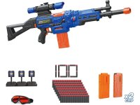 Bigpower Electric Dart Blaster Motorisiertes Scharfschützengewehr mit 2 Clips und 100 Schaumstoffpfeilen Kompatibel mit den wichtigsten Marken Kinderspielzeug für 8-12+ Jugendliche Erwachsene