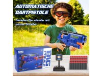 Bigpower Electric Spielzeug Pistole für Kinder Elektrische Pistole Spielzeug Blaster mit 50 Schaumstoffpfeilen und Zielscheibe, kompatibel mit der Hauptmarke, Kinder Waffe Set für Jungen 8-12+