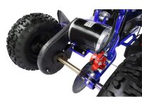 UltraMotors E- Kinderquad Mini ATV Pocketbike Pocketquad 1000W 36V - 8-25km/h - Blau